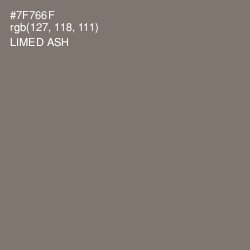#7F766F - Limed Ash Color Image